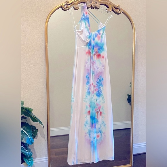 AFRM Suzanne Power Mesh Maxi Dress Size XL - Picture 2 of 11